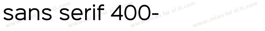 sans serif 400字体转换